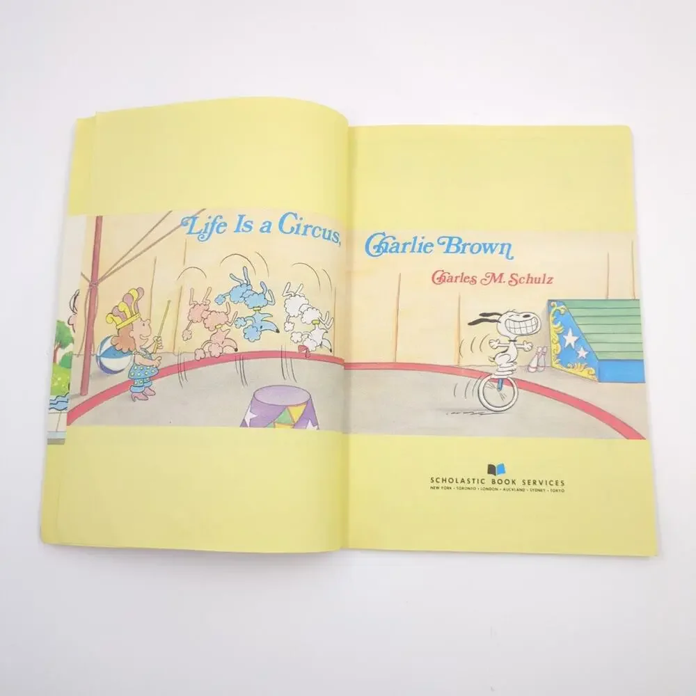 Life Is a Circus Charlie Brown Schulz 1981 Scholastic Peanuts Illustrated Book
